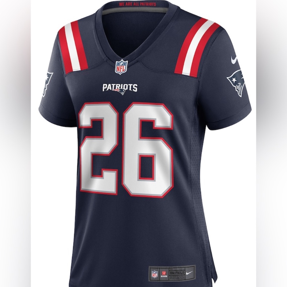 Nike Sony Michel Navy New England Patriots Game Women’s Jersey NWT